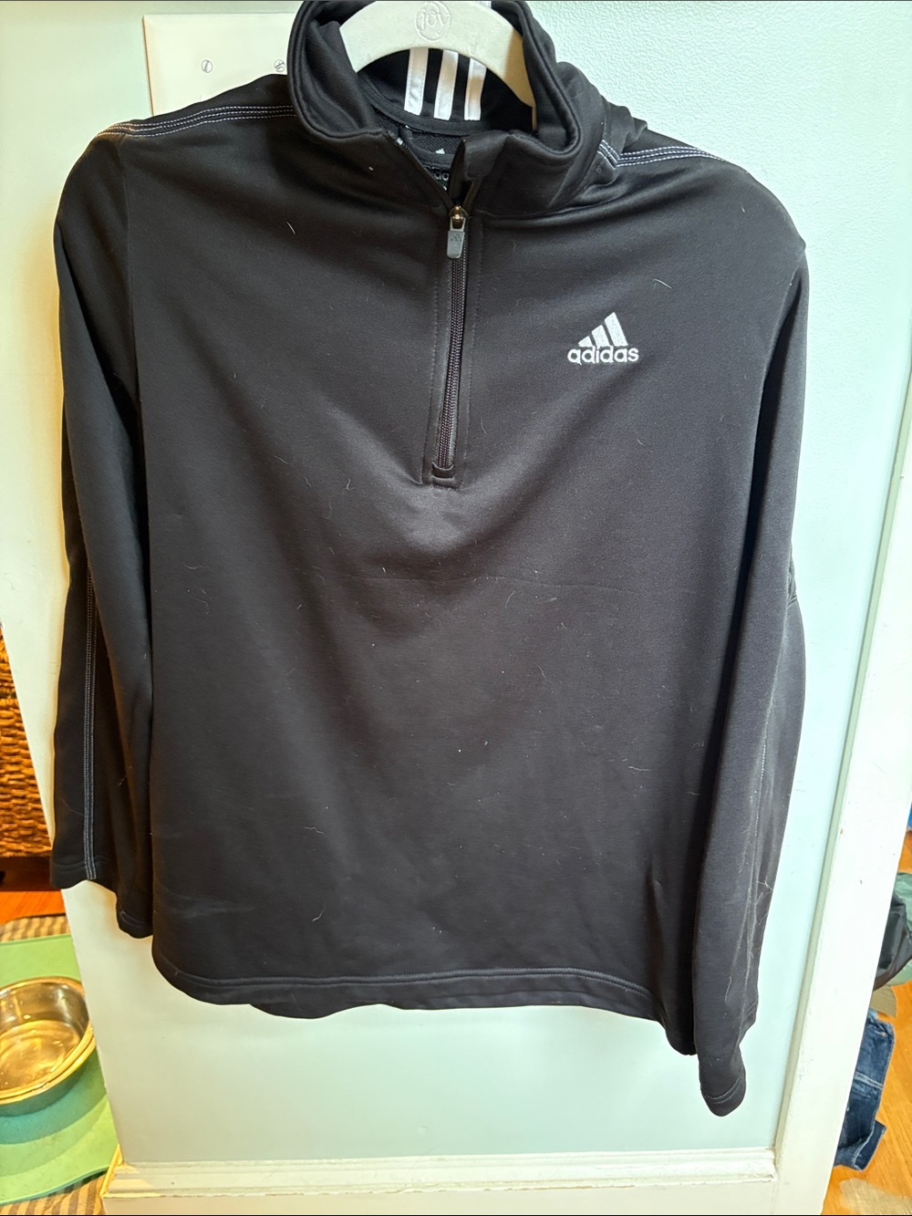adidas Black Quarter-Zip Performance Pullover